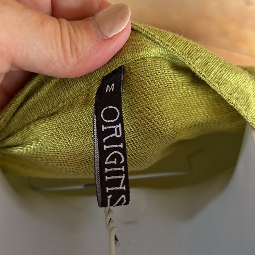 Origins green embroidered Kurti tunic size Large - Picture 6 of 6